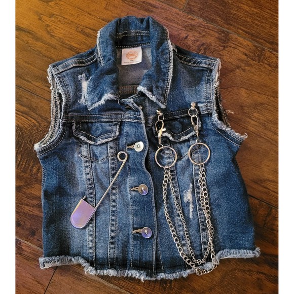 Sex pistols patch custom studded punk rock baby, toddler rocker, recycled denim - Picture 3 of 3